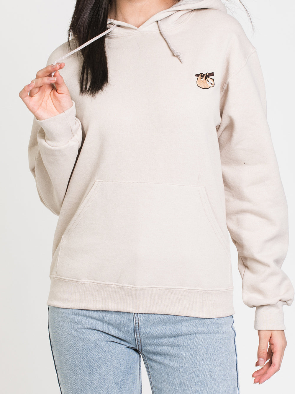 SLOTH EMBROIDERED HOODIE