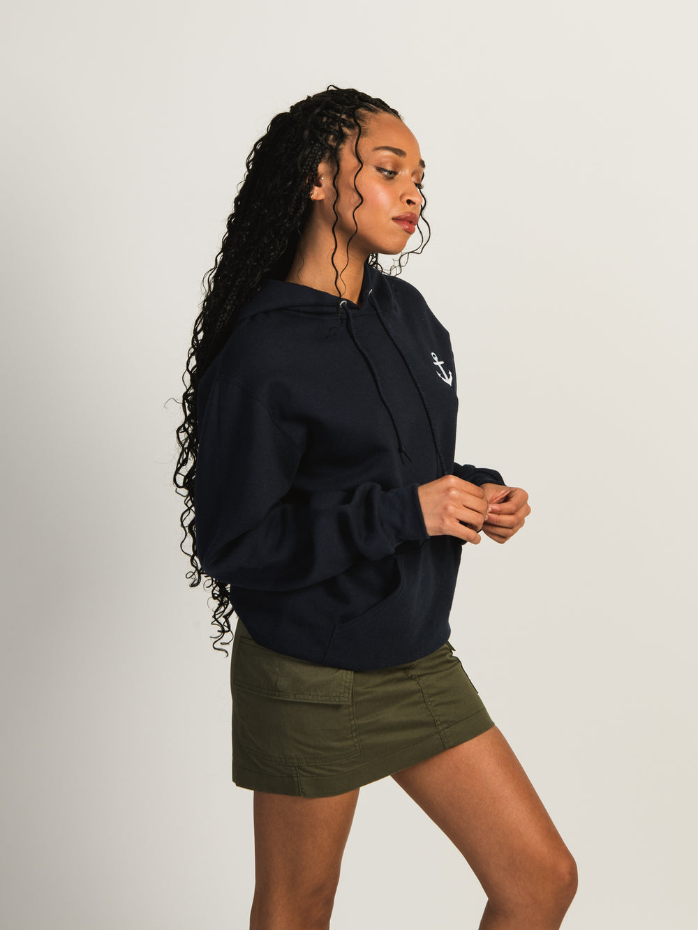 ANCHOR EMBROIDERED HOODIE