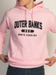 OUTERBANKS EMBROIDERED HOODIE - PINK