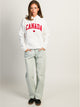 HOTLINE APPAREL HOTLINE APPAREL CANADA EMBROIDERED HOODIE - WHITE - Boathouse