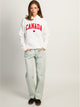 HOTLINE APPAREL HOTLINE APPAREL CANADA EMBROIDERED HOODIE - WHITE - Boathouse