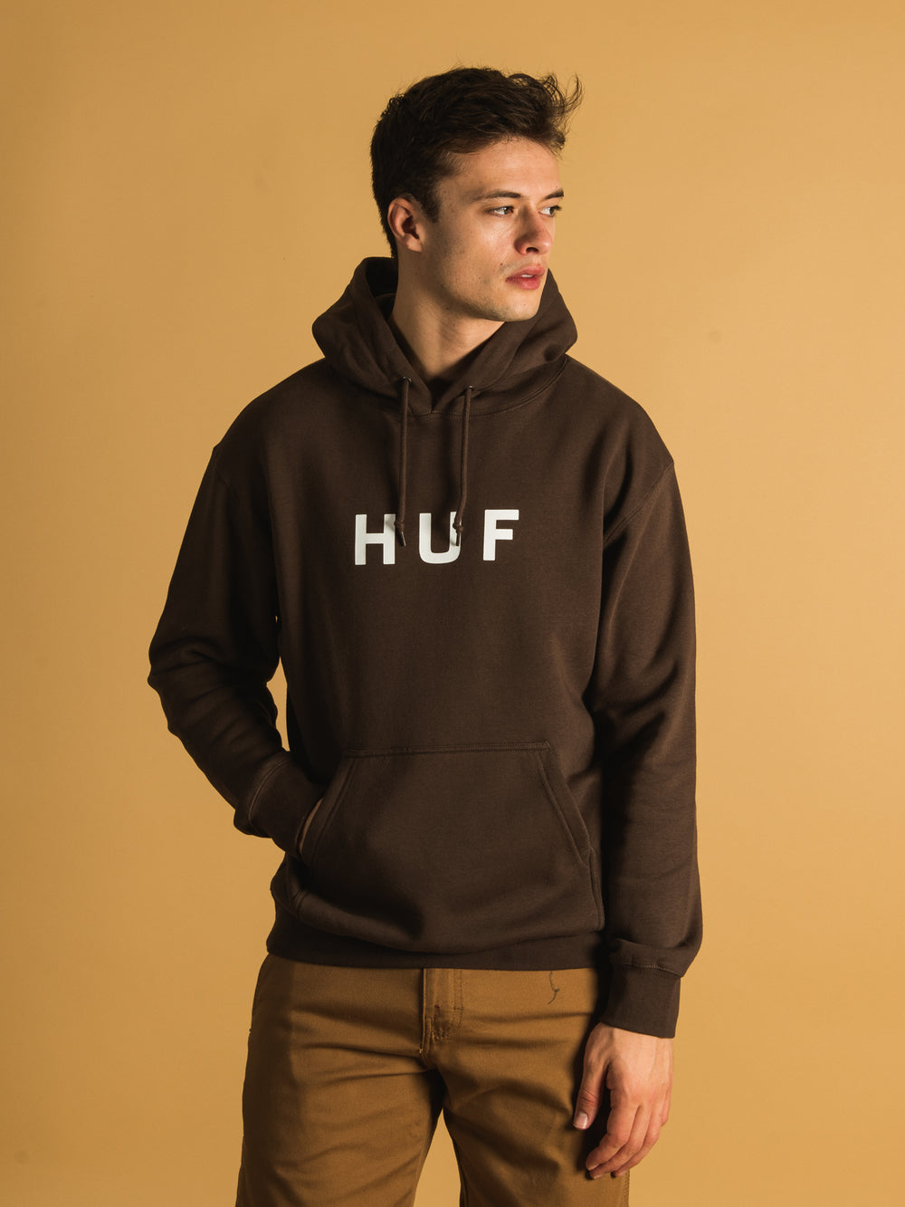 HUF ESSENTIALS OG LOGO PULLOVER HOODIE - CLEARANCE