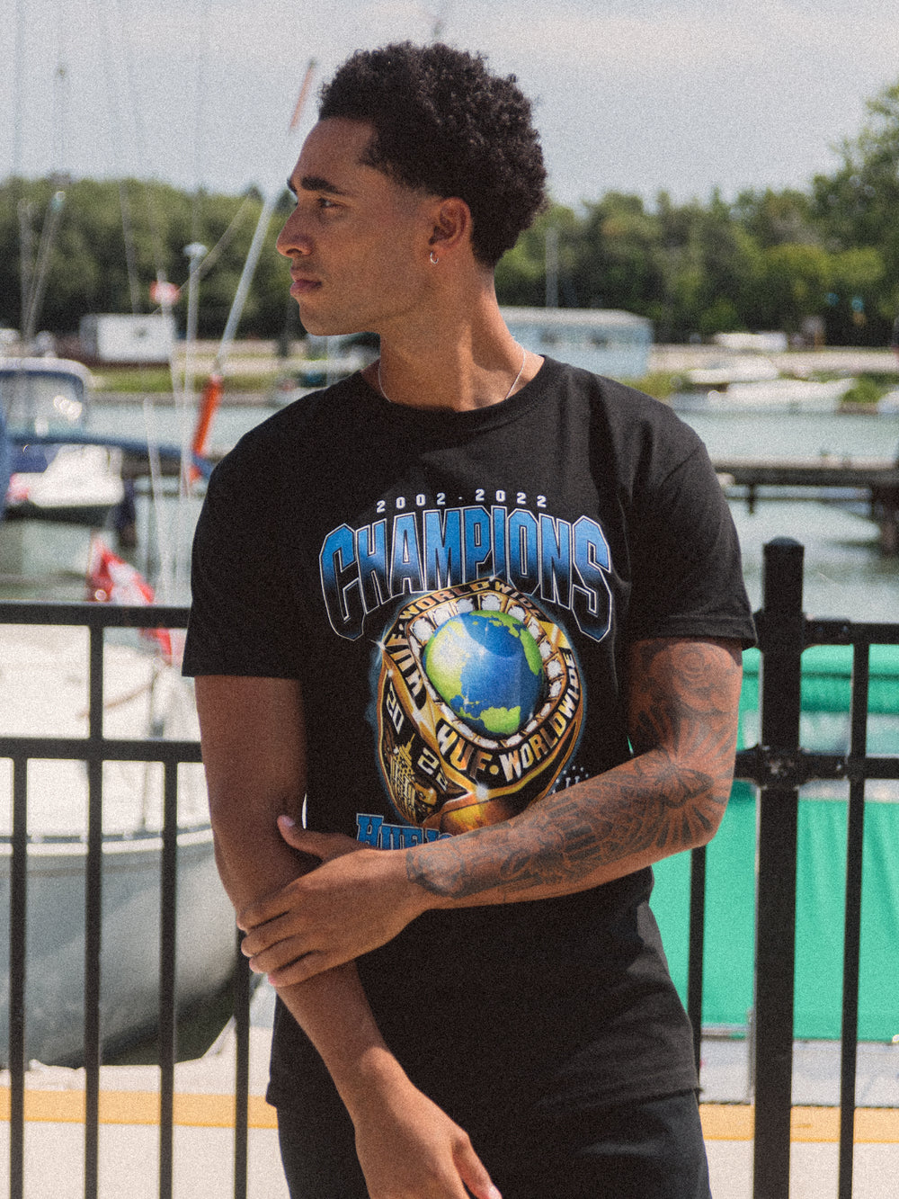 HUF CHAMPIONS T-SHIRT - CLEARANCE