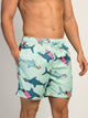 ISLAND HAZE ISLAND HAZE SURFING SHARK 5IN VOLLEY SHORT - AQUA - Boathouse
