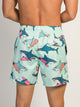 ISLAND HAZE ISLAND HAZE SURFING SHARK 5IN VOLLEY SHORT - AQUA - Boathouse