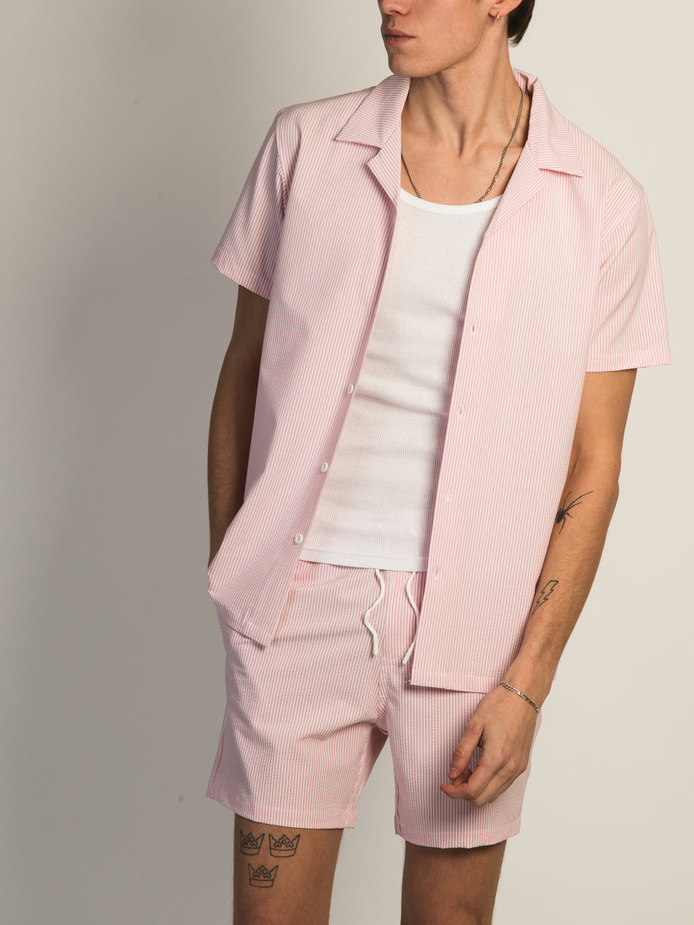 ISLAND HAZE SEERSUCKER VOLLEY