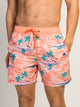 ISLAND HAZE ISLAND HAZE ISLAND PALM 5IN VOLLEY SHORT - PEACH - Boathouse