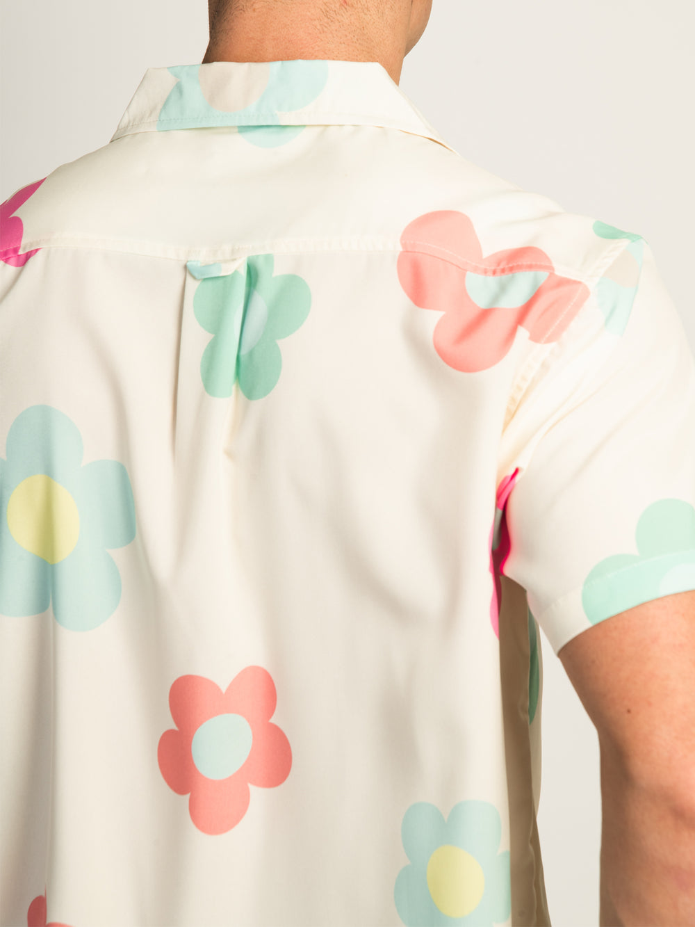 ISLAND HAZE DAISY SHORT SLEEVE WOVEN SHIRT - CREAM