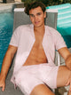 ISLAND HAZE ISLAND HAZE SEERSUCKER SHORT SLEEVE WOVEN - LIGHT ROSE - CLEARANCE - Boathouse
