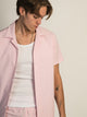 ISLAND HAZE ISLAND HAZE SEERSUCKER SHORT SLEEVE WOVEN - LIGHT ROSE - Boathouse