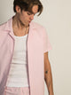 ISLAND HAZE ISLAND HAZE SEERSUCKER SHORT SLEEVE WOVEN - LIGHT ROSE - Boathouse