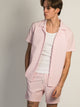 ISLAND HAZE ISLAND HAZE SEERSUCKER SHORT SLEEVE WOVEN - LIGHT ROSE - Boathouse