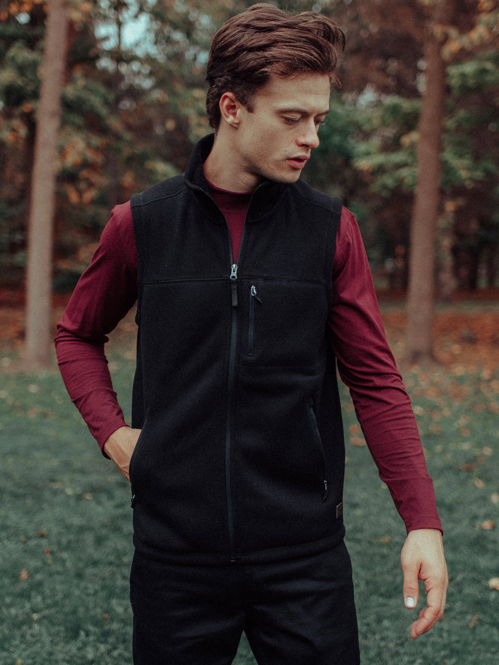 KOLBY BLACK URBS UTILITY VEST - CLEARANCE