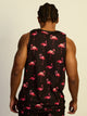 KOLBY KOLBY SWIM FLAMINGO TANK TOP - BLACK - Boathouse