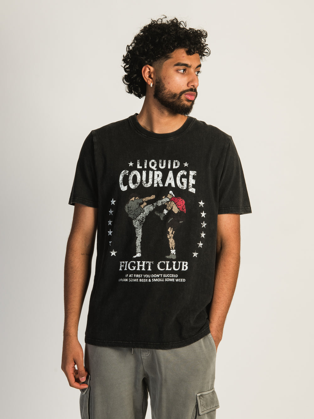 KOLBY ARAMIS SCREEN TEE - LIQUID COURAGE - CLEARANCE