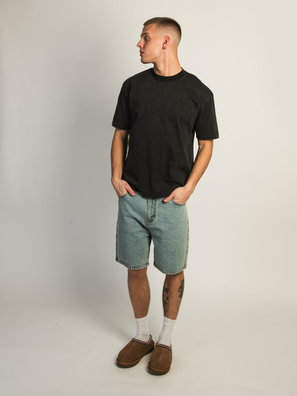 KOLBY HEAVYWEIGHT T-SHIRT - BLACK