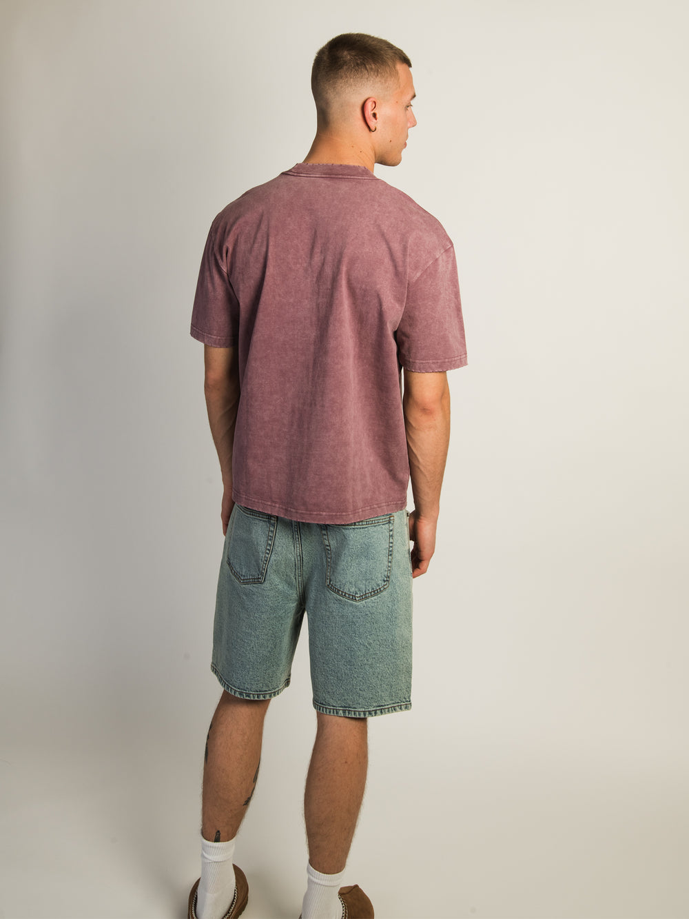 KOLBY HEAVYWEIGHT T-SHIRT - PEBBLE