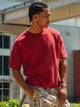 KOLBY KOLBY SHORT CUT KNIT TEE- CRANBERRY - Boathouse