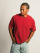 KOLBY KOLBY SHORT CUT KNIT TEE- CRANBERRY - Boathouse