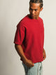 KOLBY KOLBY SHORT CUT KNIT TEE- CRANBERRY - Boathouse