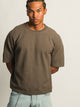 KOLBY KOLBY SHORT CUT KNIT TEE- IRON - Boathouse