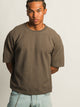 KOLBY KOLBY SHORT CUT KNIT TEE- IRON - Boathouse