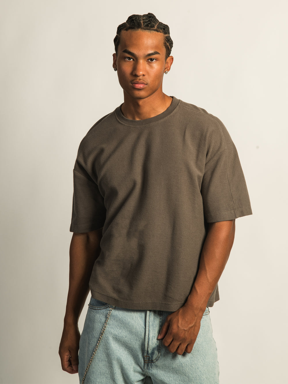 T-SHIRT COURT KOLBY KNIT - IRON