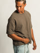 KOLBY KOLBY SHORT CUT KNIT TEE- IRON - Boathouse