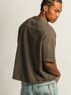 KOLBY KOLBY SHORT CUT KNIT TEE- IRON - Boathouse
