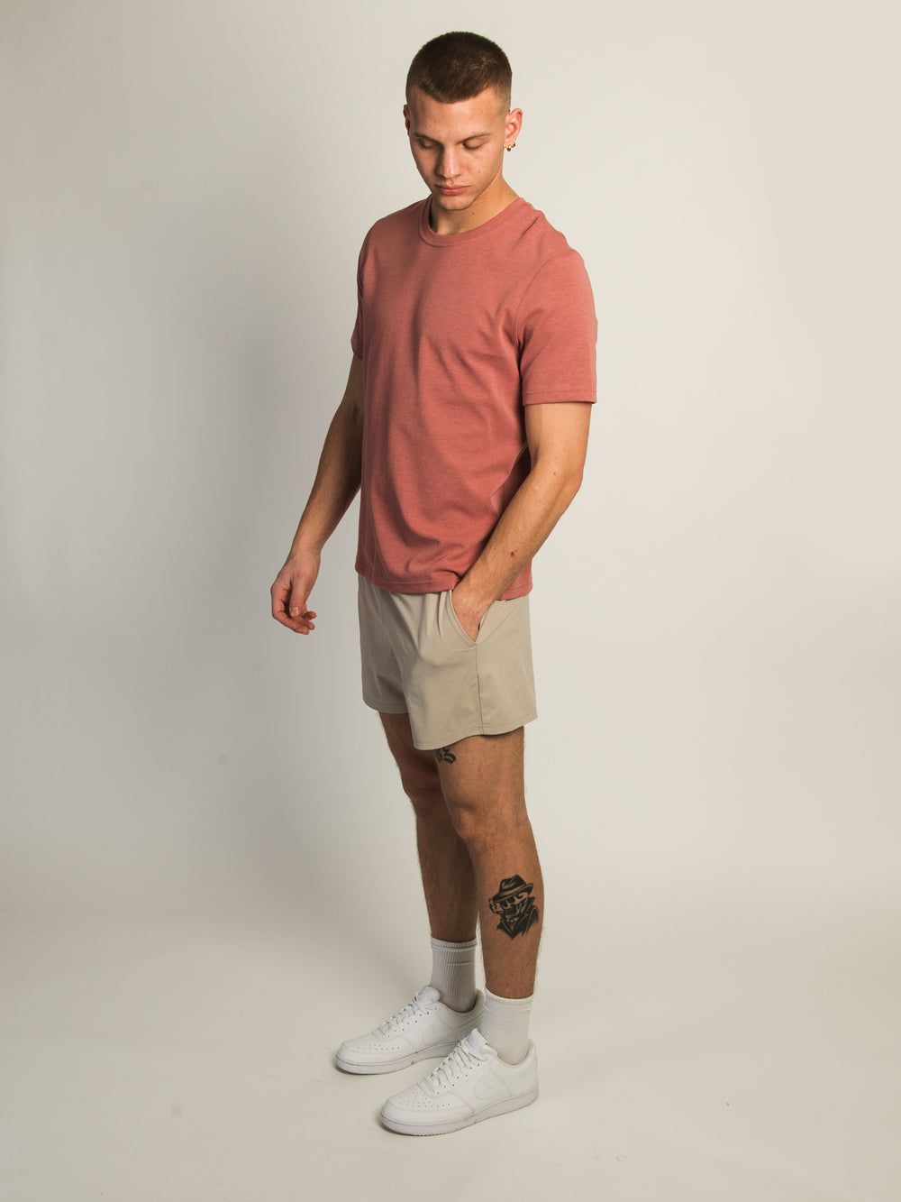 KOLBY KEEP COOL TEE- SALMON