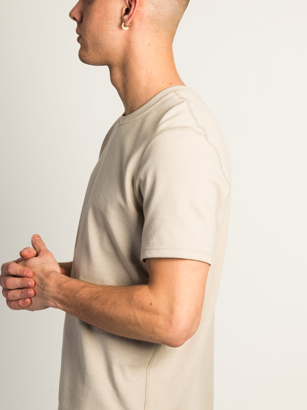 T-SHIRT KOLBY KEEP COOL - PEBBLE