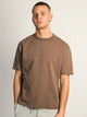 KOLBY KOLBY OVERSIZED FRENCH TERRY TEE - BROWN - Boathouse