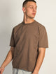 KOLBY KOLBY OVERSIZED FRENCH TERRY TEE - BROWN - Boathouse