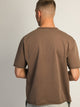 KOLBY KOLBY OVERSIZED FRENCH TERRY TEE - BROWN - Boathouse