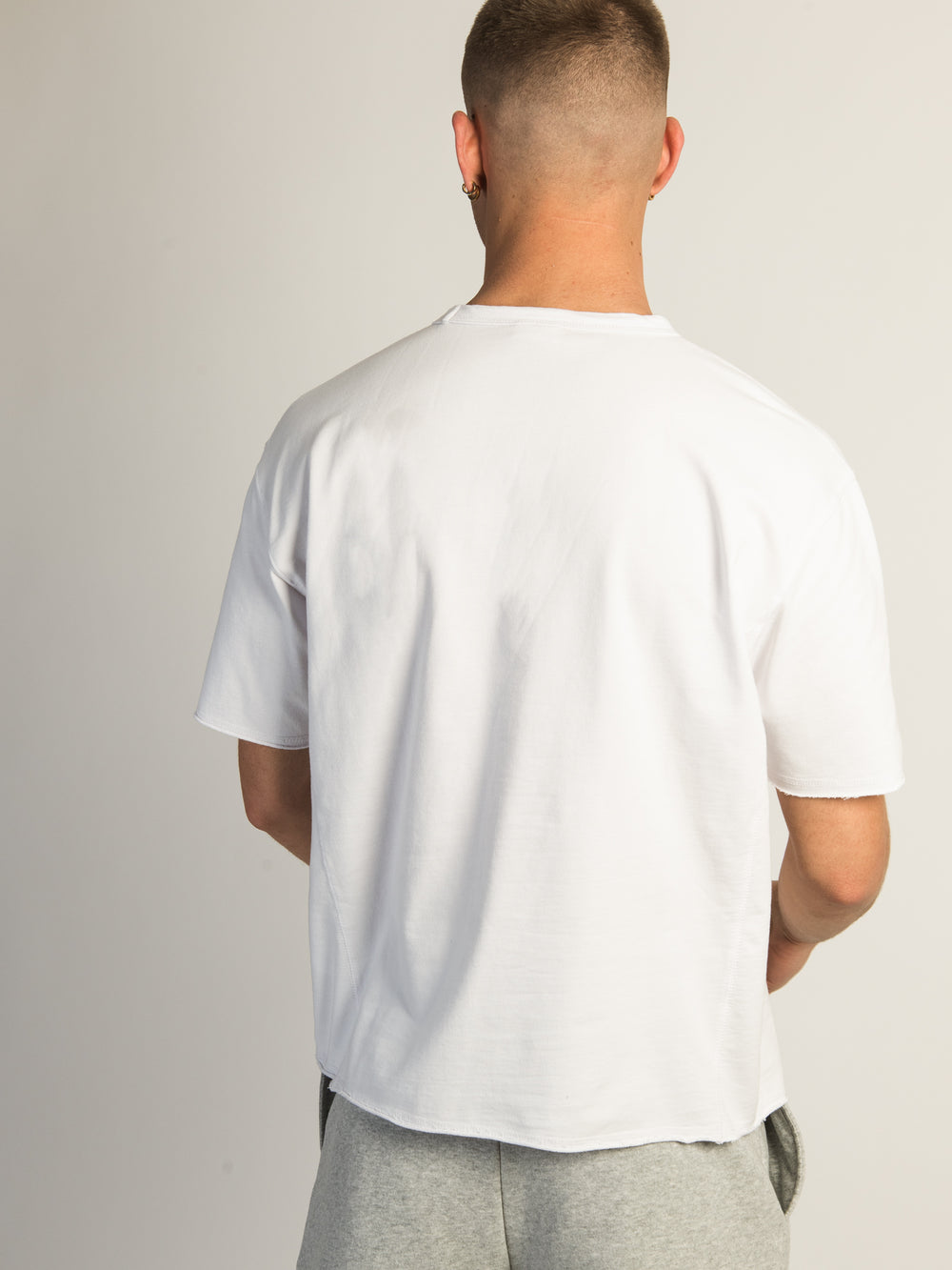 KOLBY OVERSIZED FRENCH TERRY TEE - WHITE