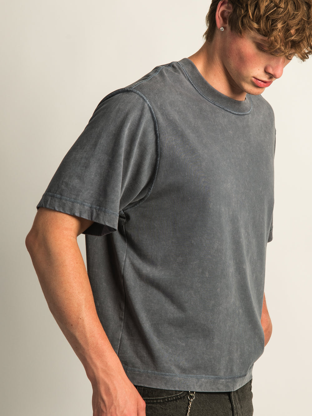 KOLBY SHORT CUT HEAVYWEIGHT TEE - BLUE