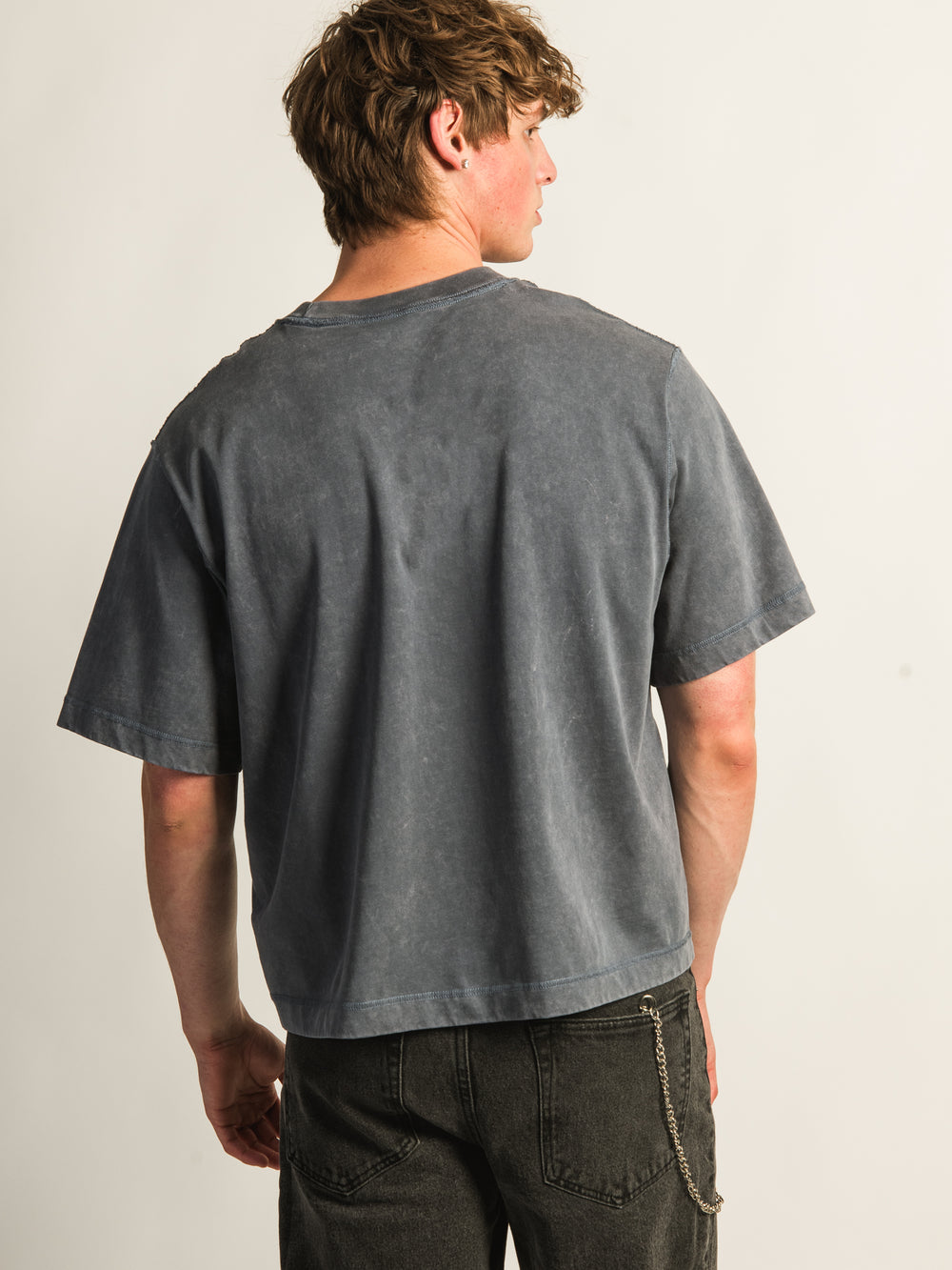 T-SHIRT COURT KOLBY HEAVYWEIGHT - BLEU