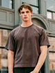 KOLBY KOLBY SHORT CUT HEAVYWEIGHT TEE - BROWN - Boathouse