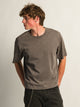 KOLBY SHORT CUT HEAVYWEIGHT TEE - CHARCOAL
