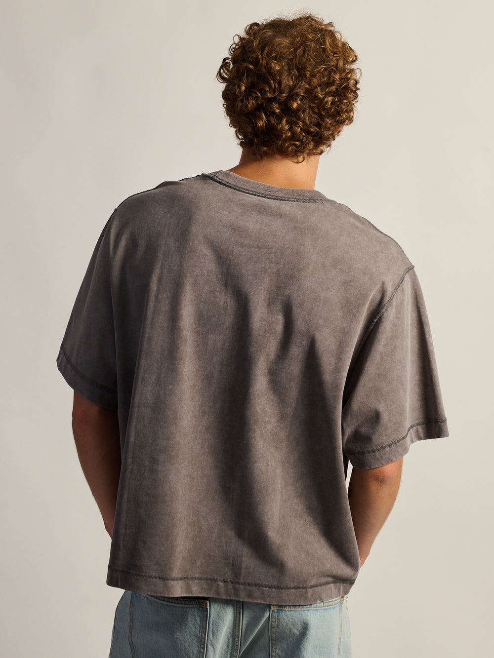T-SHIRT COURT KOLBY HEAVYWEIGHT - CHARCOAL