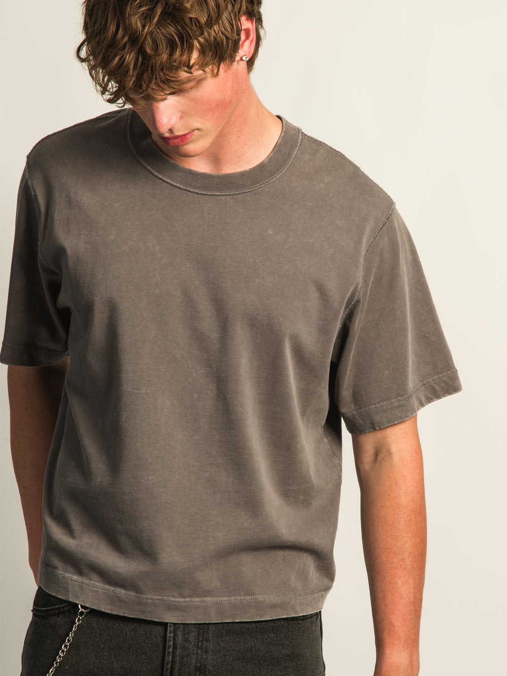 KOLBY KOLBY SHORT CUT HEAVYWEIGHT TEE - CHARCOAL - Boathouse