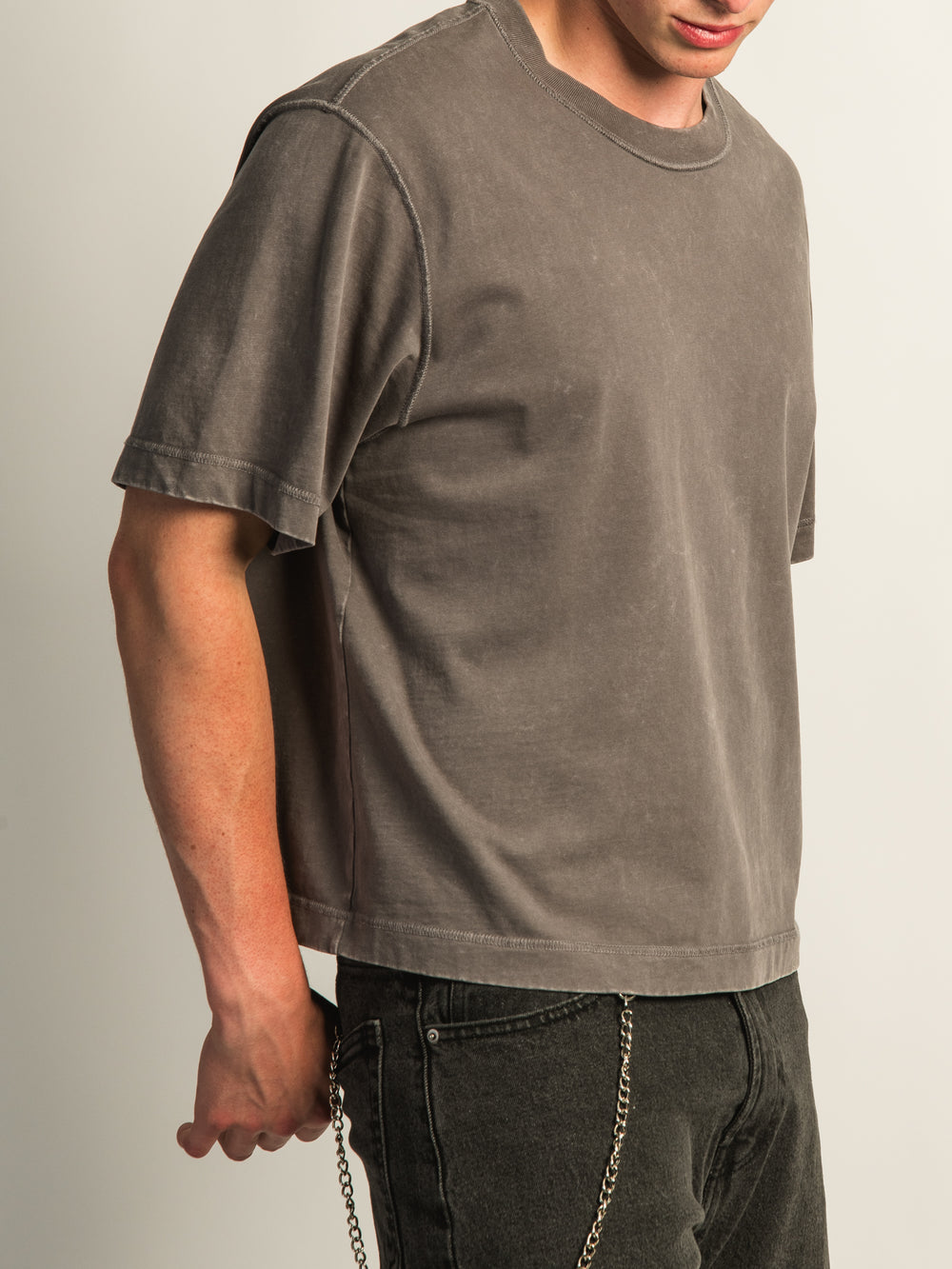 T-SHIRT COURT KOLBY HEAVYWEIGHT - CHARCOAL