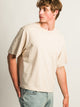 KOLBY SHORT CUT HEAVYWEIGHT TEE - CREAM