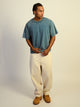 KOLBY SHORT CUT HEAVYWEIGHT TEE - DARK TEAL