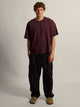 T-SHIRT COURT KOLBY HEAVYWEIGHT - PRUNE