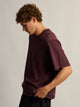 T-SHIRT COURT KOLBY HEAVYWEIGHT - PRUNE
