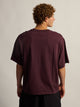 T-SHIRT COURT KOLBY HEAVYWEIGHT - PRUNE