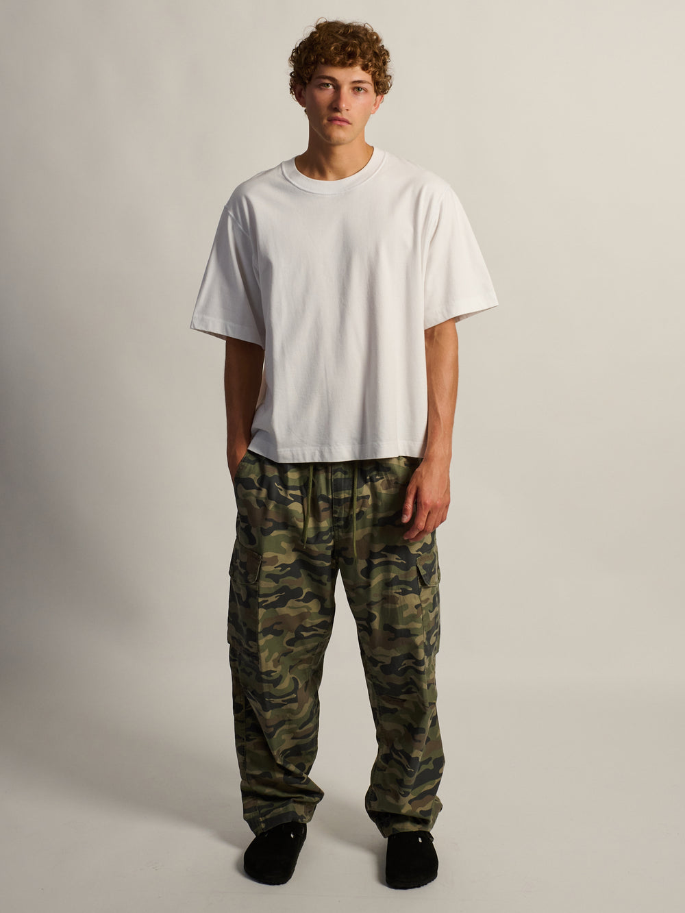 T-SHIRT POIDS LOURD COURT KOLBY - BLANC