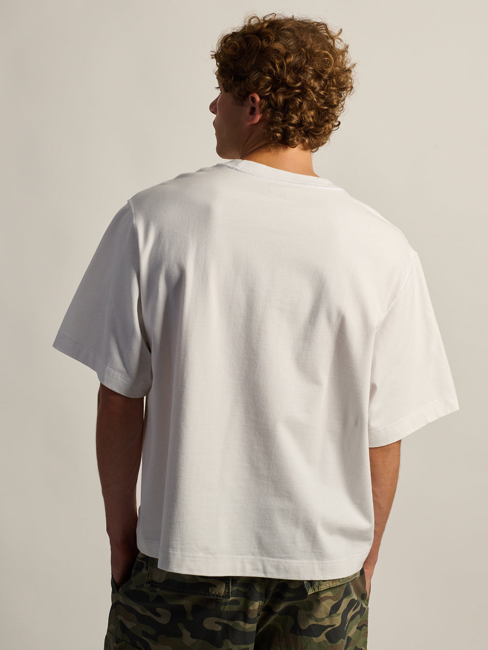 T-SHIRT POIDS LOURD COURT KOLBY - BLANC