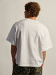 T-SHIRT POIDS LOURD COURT KOLBY - BLANC